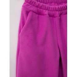 .075-90 ФС Костюм флис (анорак+брюки), розовый