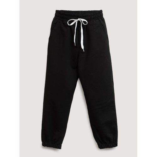 ..К75-111 Брюки спортивные на резинке, черные. ..К75-111 Брюки спортивные на резинке, черные.